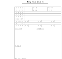 차량 사고 보고서 차량 사고 보고서